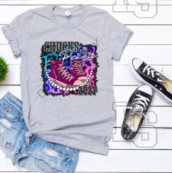 Chucks and Pearls‎ LP Tee - Picture 1 of 1